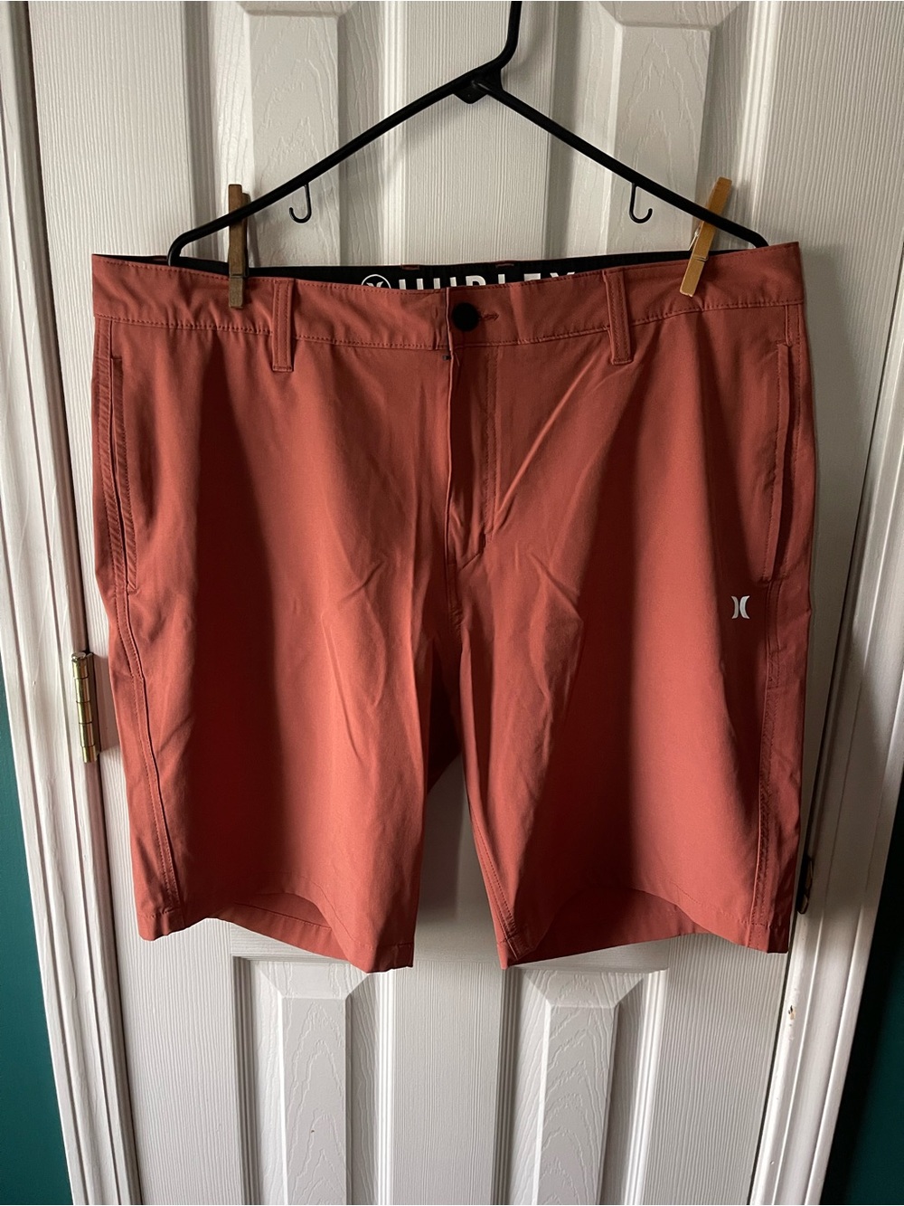 Hurley Men’s Rust Red Hybrid Shorts